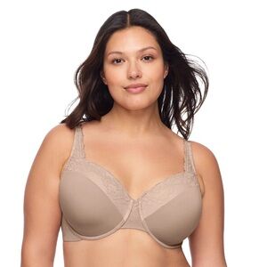 Olga by Warners Cloud 9 Lace Underwire T-Shirt Bra - Toasted Almond - 38C